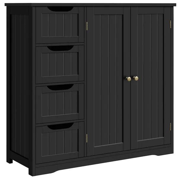 Yaheetech Furniture Organizer Bathroom Floor Cabinet Side Storage Cabinet Furniture Organizer Bathroom Floor Cabinet Side Storage Cabinet