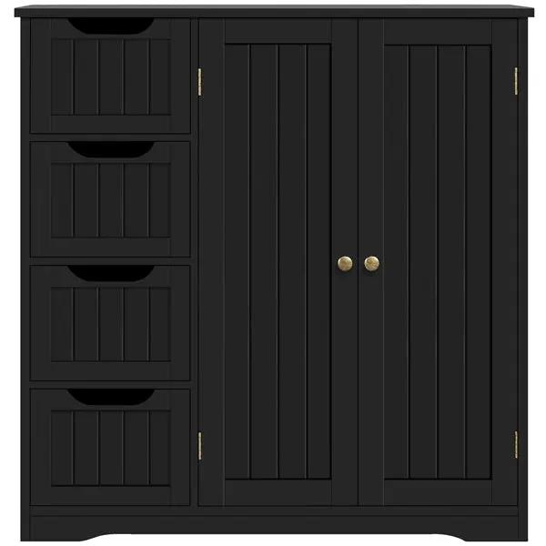 Yaheetech Furniture Organizer Bathroom Floor Cabinet Side Storage Cabinet Furniture Organizer Bathroom Floor Cabinet Side Storage Cabinet