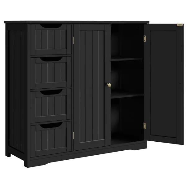Yaheetech Furniture Organizer Bathroom Floor Cabinet Side Storage Cabinet Furniture Organizer Bathroom Floor Cabinet Side Storage Cabinet