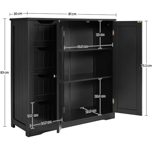 Yaheetech Furniture Organizer Bathroom Floor Cabinet Side Storage Cabinet Furniture Organizer Bathroom Floor Cabinet Side Storage Cabinet