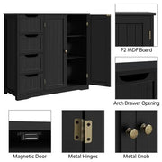 Yaheetech Furniture Organizer Bathroom Floor Cabinet Side Storage Cabinet Furniture Organizer Bathroom Floor Cabinet Side Storage Cabinet