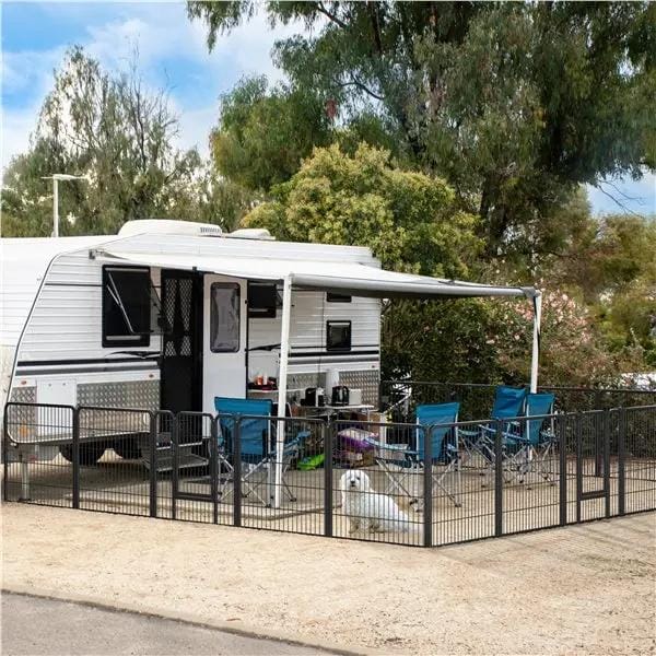 Yaheetech 31.5 Inch Heavy Duty Dog Playpen With Door Black Metal Enclosure Yaheetech 31.5 Inch Heavy Duty Dog Playpen With Door