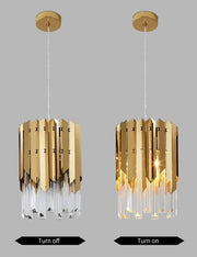 Modern Crystal Pendant Light Gold by salelink.co.nz