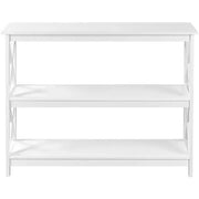 3-Tier Wooden Console Table Sofa Side Table Entryway Table by Yaheetech