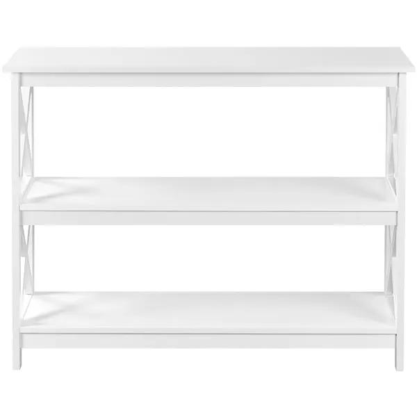 3-Tier Wooden Console Table Sofa Side Table Entryway Table by Yaheetech