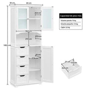 65.5″ Tall Bathroom Storage Cabinet, Freestanding Bathroom Cabinet by Yaheetech
