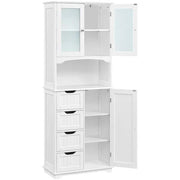65.5″ Tall Bathroom Storage Cabinet, Freestanding Bathroom Cabinet by Yaheetech