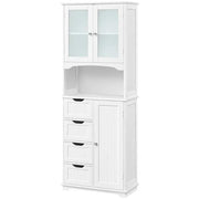 65.5″ Tall Bathroom Storage Cabinet, Freestanding Bathroom Cabinet by Yaheetech