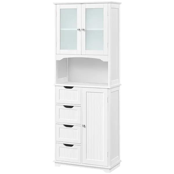 65.5″ Tall Bathroom Storage Cabinet, Freestanding Bathroom Cabinet by Yaheetech