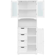 65.5″ Tall Bathroom Storage Cabinet, Freestanding Bathroom Cabinet by Yaheetech