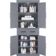 Tall Pantry Cupboard Freestanding Storage Cabinet Kitchen Pantry by Yaheetech
