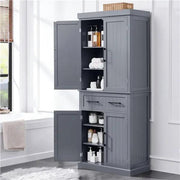 Tall Pantry Cupboard Freestanding Storage Cabinet Kitchen Pantry by Yaheetech