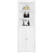 64.5″ H Tall Corner Cabinet Corner Shelving Unit Freestanding Bathroom Cabinet by Yaheetech