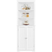 64.5″ H Tall Corner Cabinet Corner Shelving Unit Freestanding Bathroom Cabinet by Yaheetech