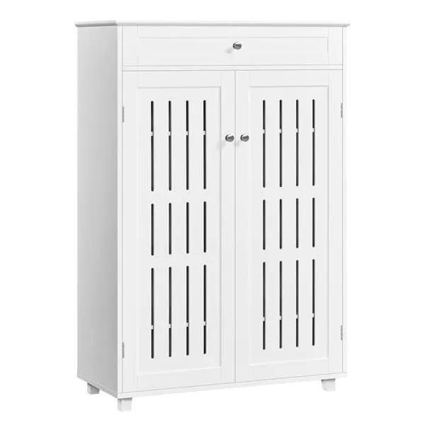 5-Tier & 1 Drawer Shoe Storage Cabinet Closed Adjustable Shoes Rack by Yaheetech