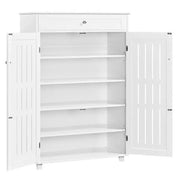 5-Tier & 1 Drawer Shoe Storage Cabinet Closed Adjustable Shoes Rack by Yaheetech