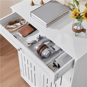 5-Tier & 1 Drawer Shoe Storage Cabinet Closed Adjustable Shoes Rack by Yaheetech