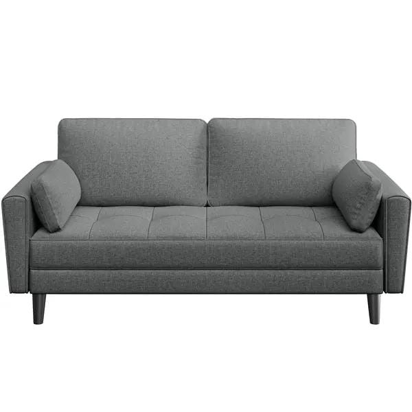 1x 2-seater sofa and 2x suited oversized armchair Sofa Set by Yaheetech