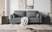 1x 2-seater sofa and 2x suited oversized armchair Sofa Set by Yaheetech