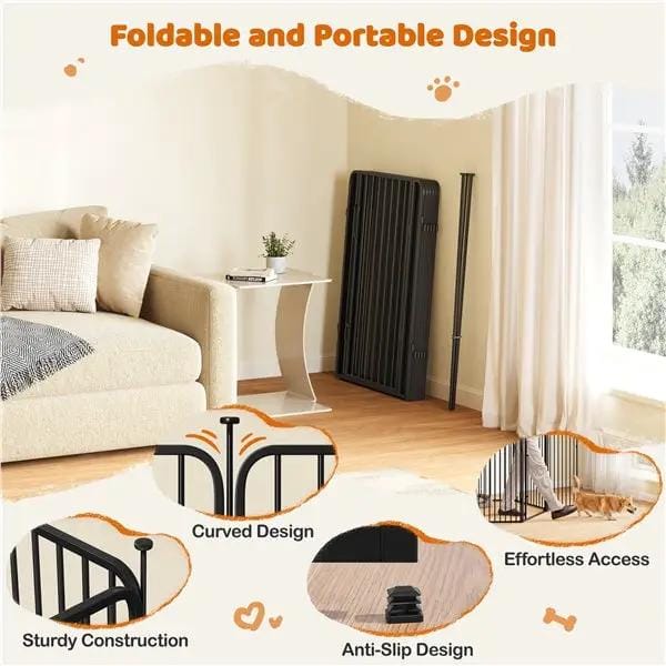 Yaheetech Set of 3 100cm Tall Dog Playpen Panels Pet Fence for Pets Yaheetech 100cm Tall Dog Playpen Panels Set