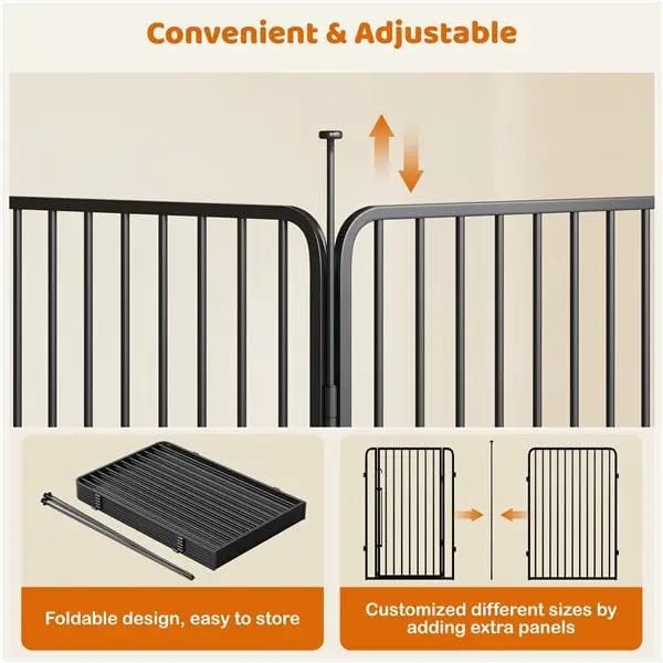 Yaheetech Set of 3 100cm Tall Dog Playpen Panels Pet Fence for Pets Yaheetech 100cm Tall Dog Playpen Panels Set
