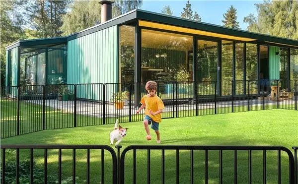 Yaheetech Yaheetech 12 Panel Heavy Duty Iron Dog Playpen Fence With Lock Yaheetech 12 Panel Heavy Duty Iron Dog Playpen