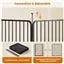 8 Panels Puppy Playpen Metal Pet Fence with Door Round Tube for Pet Pen by Yaheetech