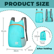 Ecotrek Ultralight Foldable Backpack – Water Resistant for Travel, Hiking & Cycling RB3707 by ECOTREK