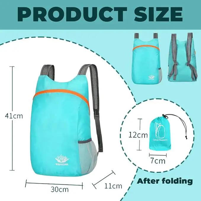 Ecotrek Ultralight Foldable Backpack – Water Resistant for Travel, Hiking & Cycling RB3707 by ECOTREK