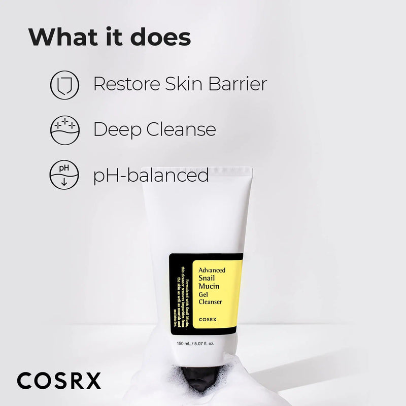 COSRX Advanced Snail Mucin Gel Cleanser 150ml by Poppy Gifts