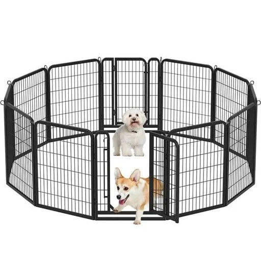 Yaheetech 12 Panels Heavy Duty Metal Dog Pen Pet Playpen Pet Fence 12 Panels Heavy Duty Metal Dog Pen Pet Playpen Pet Fence
