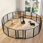 12 Panels Heavy Duty Metal Dog Pen Pet Playpen Pet Fence by Yaheetech