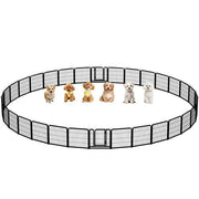 Yaheetech Yaheetech 60cm Tall Dog Playpen Panels With Door Steel Fence Indoor Outdoor Yaheetech 60cm Tall Dog Playpen Panels With Door