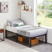 Yaheetech Yaheetech Metal Platform Bed Frame With Heavy Duty Steel Slat Support Yaheetech Metal Platform Bed Frame With Heavy Slats