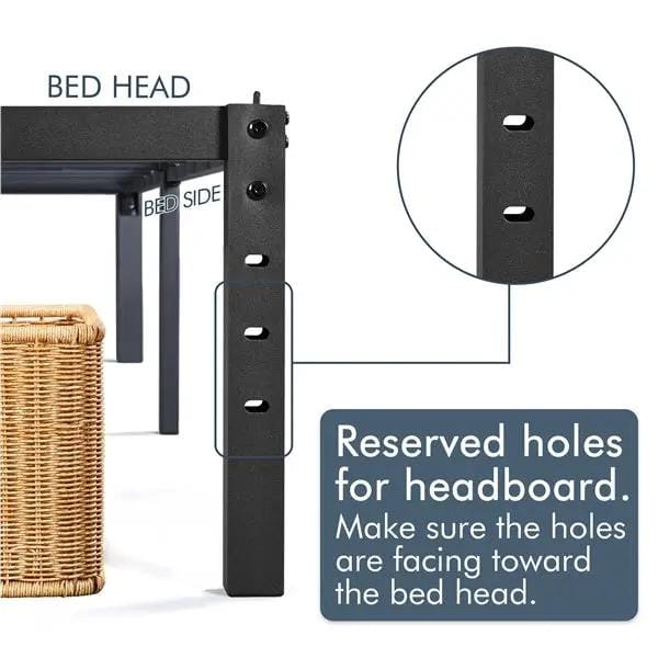 Yaheetech Yaheetech Metal Platform Bed Frame With Heavy Duty Steel Slat Support Yaheetech Metal Platform Bed Frame With Heavy Slats