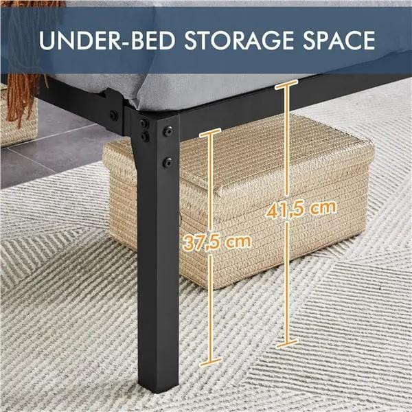 Yaheetech Yaheetech Metal Platform Bed Frame With Heavy Duty Steel Slat Support Yaheetech Metal Platform Bed Frame With Heavy Slats