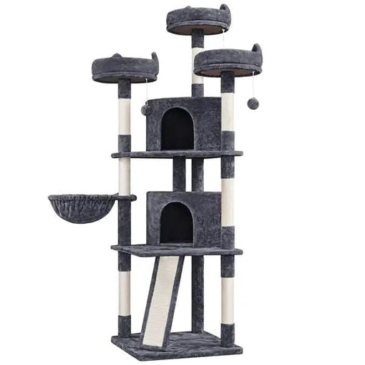 Yaheetech 192cm Large Cat Tree – Multi-Level Cat Tower with Condo, Scratching Posts & Cat-Ear Perches 192cm Large Cat Tree – Multi-Level Cat Tower with Condo, Scratching Posts & Cat-Ear Perches