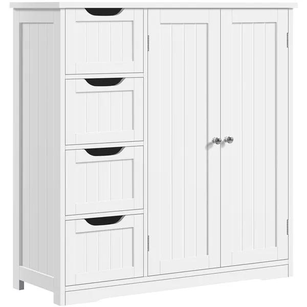 Furniture Organizer for Bathroom Wooden Bathroom Floor Cabinet by Yaheetech
