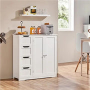 Furniture Organizer for Bathroom Wooden Bathroom Floor Cabinet by Yaheetech