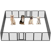 Yaheetech 24 Panels Heavy Duty Dog Pen Playpen Dog Cat Exercise Barrier 24 Panels Heavy Duty Dog Pen Playpen Dog Cat Exercise Barrier