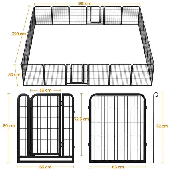Yaheetech 24 Panels Heavy Duty Dog Pen Playpen Dog Cat Exercise Barrier 24 Panels Heavy Duty Dog Pen Playpen Dog Cat Exercise Barrier