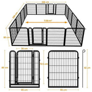 Yaheetech 16 Panels Heavy Duty Dog Pen Playpen Dog Fence 16 Panels Heavy Duty Dog Pen Playpen Dog Fence