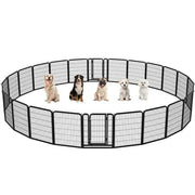 Yaheetech Yaheetech Heavy Duty Steel Expandable Pet Playpen 8 to 32 Panels 80cm Height Yaheetech Steel Expandable Pet Playpen 8 to 32 Panels