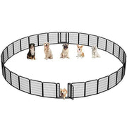 Yaheetech Yaheetech Heavy Duty Steel Expandable Pet Playpen 8 to 32 Panels 80cm Height Yaheetech Steel Expandable Pet Playpen 8 to 32 Panels