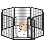 Yaheetech Yaheetech 8 Panel Foldable Metal Dog Pen Exercise Fence for Pets Yaheetech 8 Panel Foldable Metal Dog Pen For Pets