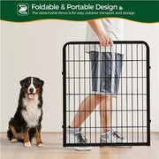 Yaheetech Yaheetech 8 Panel Foldable Metal Dog Pen Exercise Fence for Pets Yaheetech 8 Panel Foldable Metal Dog Pen For Pets
