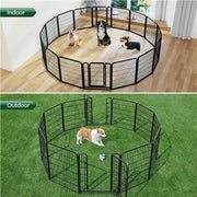 Yaheetech Yaheetech 8 Panel Foldable Metal Dog Pen Exercise Fence for Pets Yaheetech 8 Panel Foldable Metal Dog Pen For Pets
