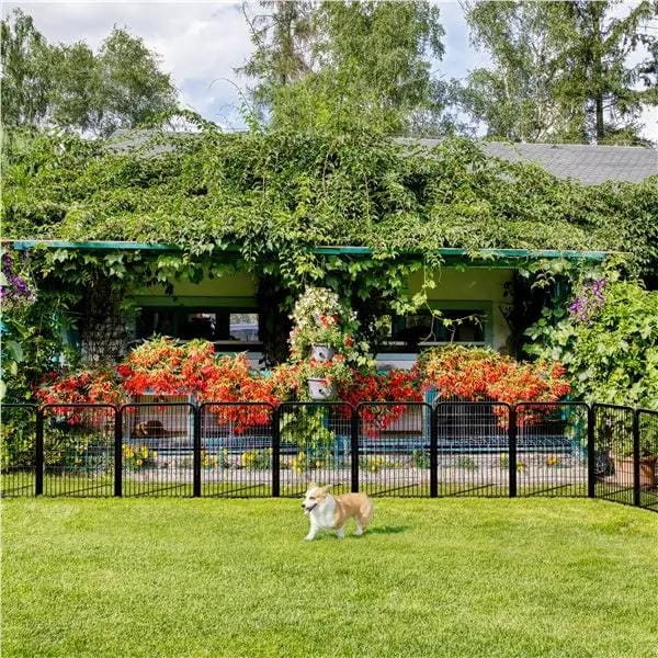 Yaheetech Yaheetech 8 Panel Foldable Metal Dog Pen Exercise Fence for Pets Yaheetech 8 Panel Foldable Metal Dog Pen For Pets