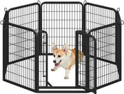 Yaheetech Yaheetech 8 Panel Foldable Metal Dog Pen Exercise Fence for Pets Yaheetech 8 Panel Foldable Metal Dog Pen For Pets