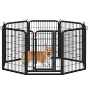 Yaheetech Yaheetech 8 Panel Foldable Metal Dog Pen Exercise Fence for Pets Yaheetech 8 Panel Foldable Metal Dog Pen For Pets
